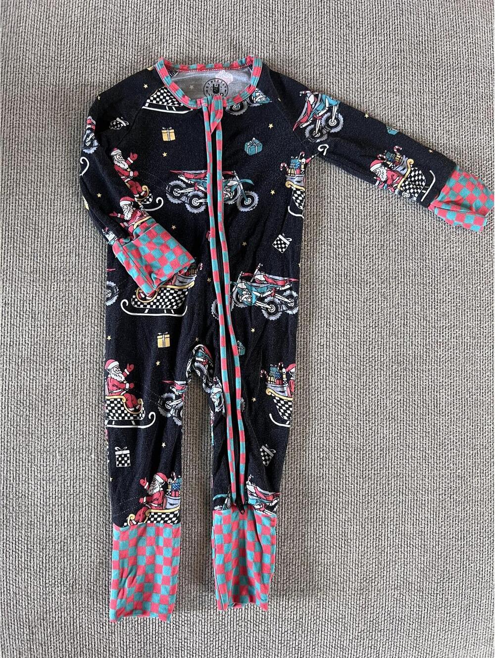 Strictly Wild Santa Motorbike Pjs
